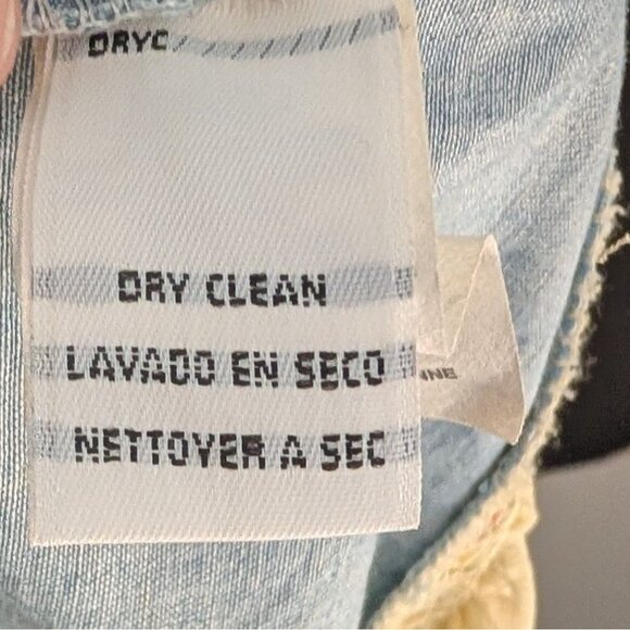 Vintage Jones New York Denim and Chiffon Floral Maxi Dress - 4 - Picture 6 of 9